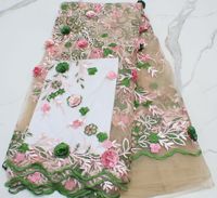 Nouveau Design de luxe strass Ombre maille tissu de mariage cristal paillettes 3d perlé dentelle lourde broderie Tule maille tissu