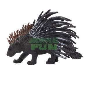 Mainan Model koleksi satwa liar PVC Premium detail <span class=keywords><strong>Quill</strong></span> seperti hidup Pose pertahanan gambar landak sangat realistis - Product Image 2