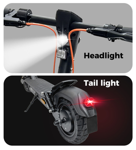 Scooter Eléctrico Todoterreno Kepow con Motor Potente de 48v y Batería de Litio de 10ah, Modelo E9GS de Aleación de Aluminio para Adultos con Freno de Tambor Trasero - Product Image 4