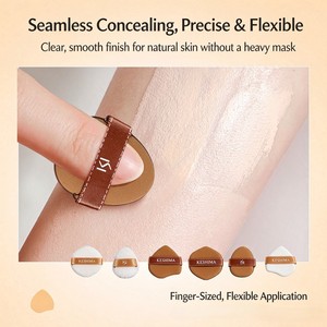 Juego de Esponjas de Maquillaje, Esponja Cosmética Suave para Polvo, Uso en Seco y Húmedo, Esponja para Base, Esponja de Belleza - Product Image 2