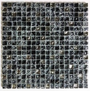 Chất Lượng Cao Nhà Sản Xuất Phật Sơn Ice Crack Nâu Xám Pha Trộn Màu Sắc Kính <span class=keywords><strong>Mosaic</strong></span> Tường Gạch Backsplash - Product Image 4