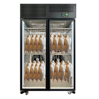 Armoire de séchage à air en acier inoxydable à température unique, vitrine réfrigérée à air avec 2/3 portes pour le séchage du canard rôti