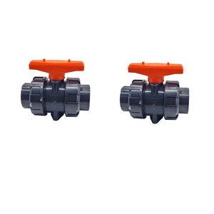 Vanne à boisseau sphérique en <span class=keywords><strong>PVC</strong></span> à usage intensif personnalisée avec extrémités union, résistante aux produits chimiques, pour systèmes acides/solvants/<span class=keywords><strong>eaux</strong></span> usées. - Product Image 3