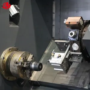 Anyang AD35 CNC Biến Trung Tâm Chất Lượng Cao Nghiêng Giường CNC Lathe Trung Tâm Với Thủy Lực Tháp Pháo