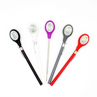 Thermomètre de cuisine numérique haute précision en acier inoxydable IP64 étanche USB OEM ODM pour barbecue extérieur et pâtisserie, avec champ de vision de 180°