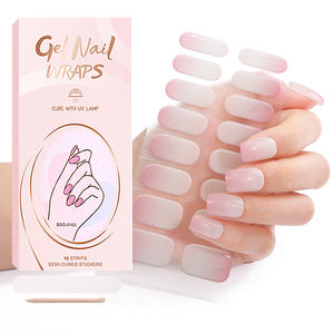Pegatina de <span class=keywords><strong>uñas</strong></span> de gel semicurado endurecido UV de larga duración 100% de alta calidad al por mayor directo de fábrica fuente - Product Image 6