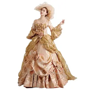 1PCS定制尺寸维多利亚中世纪文艺复兴服装玛丽·安托瓦内特剧院礼服全新