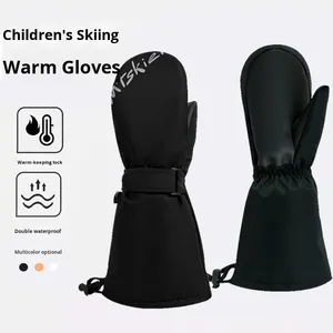 Gants <span class=keywords><strong>de</strong></span> <span class=keywords><strong>Ski</strong></span> longs mitaines <span class=keywords><strong>de</strong></span> sport <span class=keywords><strong>de</strong></span> moto thermique Snowboard motoneige coupe-vent gants <span class=keywords><strong>de</strong></span> vélo <span class=keywords><strong>de</strong></span> cyclisme pour garçon fille enfants - Product Image 5