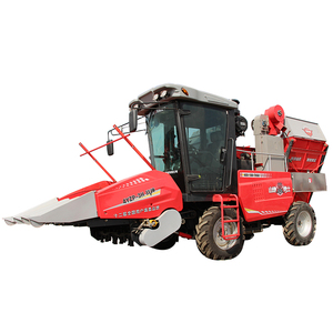 4WD wheel drive Self-propelled 3 row ear corn picking combine harvester