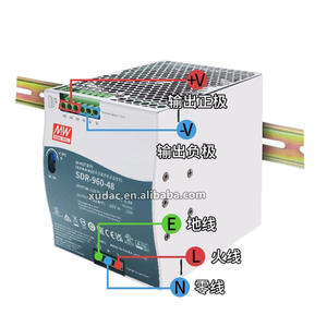 Alimentation à découpage sur rail <span class=keywords><strong>SDR</strong></span> PFC haute efficacité 12V/48V/24V 75/120/240/480/960W <span class=keywords><strong>SDR</strong></span>-<span class=keywords><strong>960</strong></span>-24 - Product Image 4