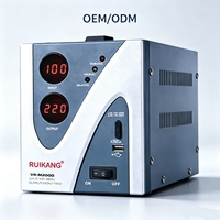 Stabilisateur de tension monophasé CA avec fonction de temporisation, sortie 220V pour appareils électroménagers en Afrique