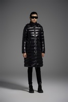 Veste matelassée longue à capuche brillante pour femme BECHANCE, imperméable, réversible, matelassée, manteau d'hiver chaud, léger, vêtement d'extérieur tendance