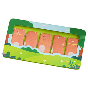 Cute Cartoon Animal Thumb <b>Sticky</b> <b>Notes</b> Creative High Appearance Self Adhesive Memo <b>Note</b> Customizable Transparent - Product Image 1