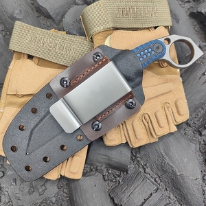 Couteau de chasse Beak HK SS282 de haute qualité à lame fixe en acier inoxydable, 200 cm, pointe droite, couteau Bowie, camping en plein air, manche en bois - Product Image 6