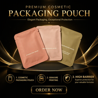 Pochette à trois soudures latérales sur mesure (taille, couleur, matériau) pour masques faciaux, shampoings, cosmétiques, emballages de voyage – Faible MOQ, haute barrière