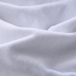 Nhà Máy Nhà Cung Cấp Tùy Chỉnh Một Bên <span class=keywords><strong>Velour</strong></span> Cuộn Mềm Thấm 100% Cotton Terry Vải Vải Towelling Cho Áo Choàng Tắm Và Khăn - Product Image 4
