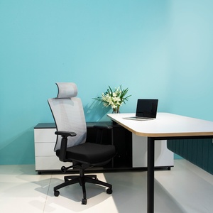 Ergonomic Mesh Executive <b>Computer</b> Task <b>Office</b> Chair Modern Design with Extendable Feature Colourful Fabric Furniture - Product Image 5
