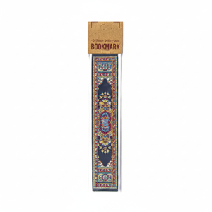 Marcapáginas de tela turca, diseño de alfombra en miniatura negra - Product Image 2