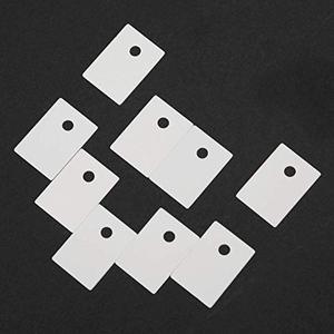 Lámina aislante de cerámica de alúmina, 50 unidades, alta dureza para transistores <span class=keywords><strong>MOS</strong></span>/IGBT, 22x17x0,65mm (0,87x0,67x0,03), color blanco - Product Image 1
