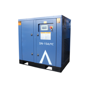 Compresseur d'air stationnaire robuste de type vis Seanoel avec panneau de commande intelligent PLC - pour une utilisation continue en atelier - Product Image 2