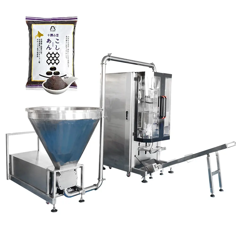 Automatic vffs 500g 1kg 2kg 5kg pouch liquid wet spice dates sauce packing machine dates paste packing machine