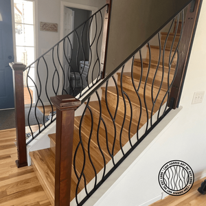 Nuovo Design Elegante Prima: <span class=keywords><strong>Ringhiere</strong></span> <span class=keywords><strong>in</strong></span> Ferro Battuto di Sicurezza, Corrimano Rustico <span class=keywords><strong>in</strong></span> Acciaio Inossidabile per Balcone - Product Image 2