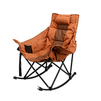 Fauteuil à bascule transfrontalier en tissu Oxford, chaise longue de camping pliable d'extérieur, avec dossier rembourré, multifonctionnel et portable