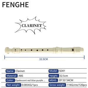 <span class=keywords><strong>Flauta</strong></span> Profesional de Plástico de 8 Orificios para Estudiantes de Instrumentos de Viento de Madera SD01 - Product Image 2