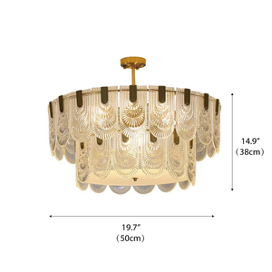 Lustre Viola-<span class=keywords><strong>Plafonnier</strong></span> en Cristal Élégant avec Accents d'Or, Design <span class=keywords><strong>Art</strong></span> <span class=keywords><strong>Déco</strong></span> Glamour pour Salle à Manger Salon - Product Image 4
