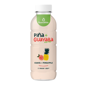 Néctar de Piña y Guayaba 100% Fresco y Filtrado Guanavida, 0.5L, Botella de Plástico con Pulpa Rica, Brix 11, Pedido al por Mayor y MOQ Bajo - Product Image 1