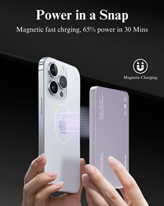 Vente en gros Mezone 10000mAh Banque d'alimentation portable Banque d'alimentation magnétique sans fil à charge rapide pour téléphone - Product Image 2