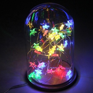 <span class=keywords><strong>Guirlande</strong></span> <span class=keywords><strong>lumineuse</strong></span> LED étoile en cuivre à piles AA pour Noël, lumières féeriques à piles bouton, vente directe usine - Product Image 2