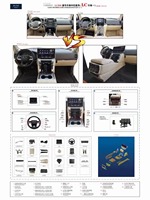 Kit de conversion et d'amélioration pour tableau de bord Toyota Land Cruiser FJ200, accessoires LC200 pour l'intérieur LC300, système de navigation 16.2 pouces, versions LHD et RHD.
