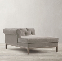 Ensemble de canapés sectionnels Chesterfield en forme de U, style capitonné, pour salon
