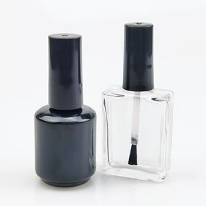 Envase Cosmético Personalizado de 10 ml y 15 ml, Botella de Vidrio Cuadrada o Redonda Vacía para Esmalte de Uñas con Pincel - Product Image 4