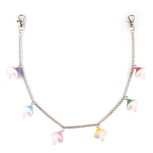 Cadena de cintura con forma de hongo para mujer, colgante acrílico colorido, accesorio de moda, pantalones cortos de mezclilla negros, cadena decorativa, joyería - Product Image 5
