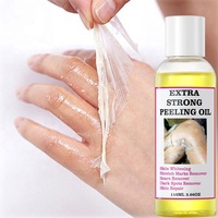 Sérum Huile Peeling Jaune Ultra-Puissant Marque Blanche pour Coudes, Genoux, Mains, Dépigmentant Mélanine, Peau Foncée