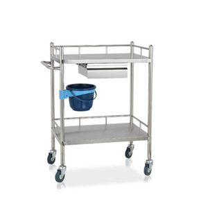 Carrito de acero inoxidable para cuidado médico Dingrui, carrito multifunción para instrumentos de hospital con cajón y cubeta para uso clínico. - Product Image 4