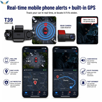 Caméra embarquée VIEVGUARB T39 avec vision nocturne, capteur G, surveillance de stationnement, enregistrement en boucle, contrôle par application, 2K, ADAS, DMS, 4G LTE, Cloud, CAT4