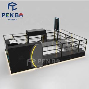 كشك عرض حديث للهواتف المحمولة كشك عرض لمتاجر تسوق وتصليح هواتف زجاجية بتصميم محل إصلاح هواتف عالي الجودة - Product Image 4