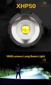 Özel logo el zoom yüksek güç meşale ışık led Taschenlamp uzun menzilli güçlü süper parlak güçlü led el fenerleri meşaleler