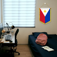 Mini drapeaux de voiture 20x30cm Philippines, accessoires de décoration murale, petits ornements à suspendre