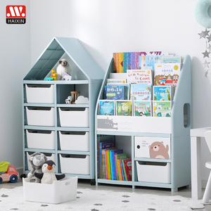 Grande capacité 1 quantité minimale de commande voiture forme jouet enfant bibliothèque étagères organisateur armoires pour enfants support de rangement en plastique armoires pour enfants - Product Image 3