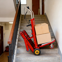 Chariot Électrique à Grande Vitesse pour Monter les Escaliers, Grande Roue, Plateforme Pliable en Acier pour un Déplacement Efficace des Marchandises sur les Escaliers et les Pentes
