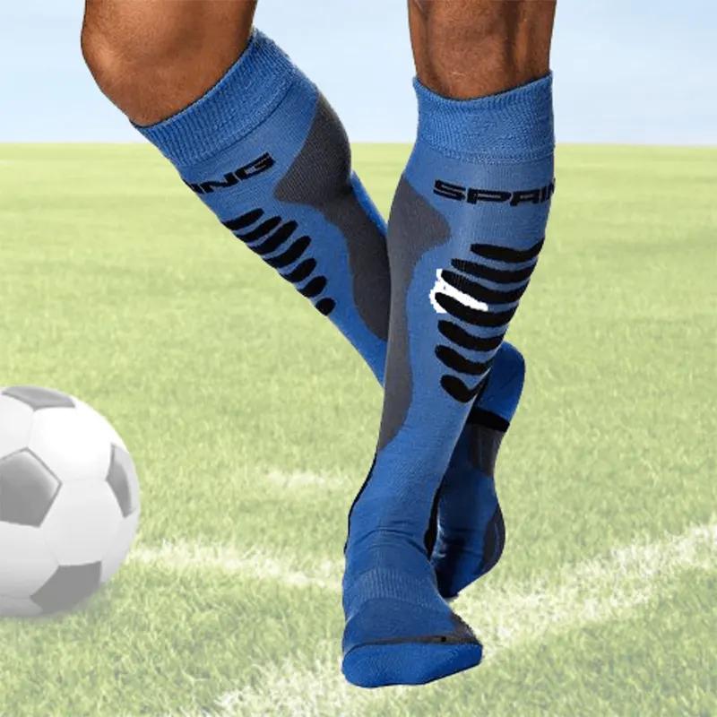 REMOULD non slip long silicone football socks custom logo football grip anti-slip socks low moq men's pro elite soccer socks