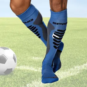 REMOULD Non Slip Long Silicone Football Socks Custom Logo Football Grip Anti-slip Socks Low Moq Men's Pro Elite Soccer Socks