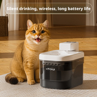 Fontaine à eau pour chat, système de filtration automatique à circulation, rechargeable par USB, en plastique durable, ultra-silencieux