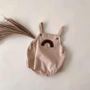 2025 वसंत बेबी बॉडीसूट कॉर्डरॉय लड़कियों के कपड़े इंद्रधनुष टॉडलर लड़कियों एक टुकड़ा लड़कों को जम्पसूट - Product Image 4