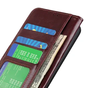 サムスンA52 A53 A54 A55 5GXcover7携帯電話ケース用クレイジーホースプリントレザー電話ケース