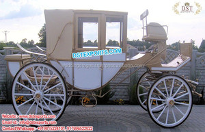 Carruaje de caballos de paseo Vintage blanco, caja nueva, para boda, canadiense - Product Image 2